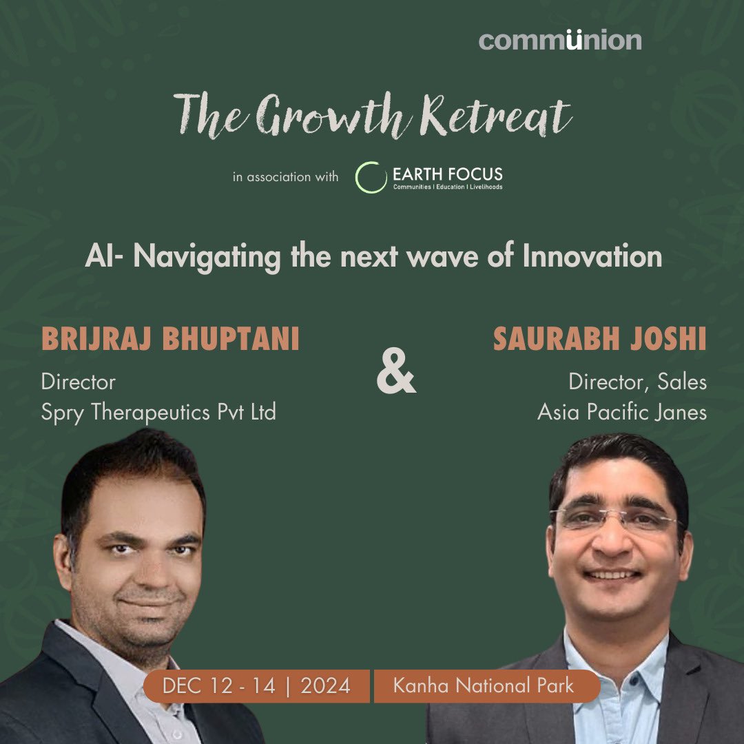 <a href="/rakeshpsheth/">Rakesh P Sheth</a> <a href="/Manik_M_Jolly/">Maj Manik M Jolly,SM</a> <a href="/ruchitgarg/">Ruchit G Garg</a> 8/14 <a href="/BrijrajV/">Brijraj</a> and <a href="/saurabhiaf/">Saurabh Joshi</a> on AI - Navigating the next wave of innovation.