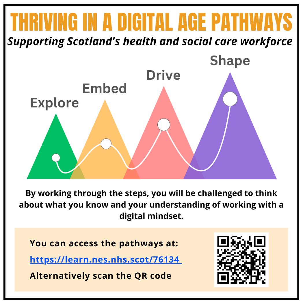 The Thriving in a Digital Age Pathways have been updated. New resources added to:
🟢Explore Step 5: Introducing Digital Inclusion 
🟠Embed Step 3: Navigating Digital Change
🔴Drive Step 1: The Impact of Digital Transformation 
🟣Shape Step 5: Innovating &amp; Improving 
🔗Link below