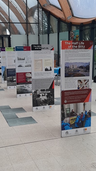 Hull History Centre (@hullhistorynews) on Twitter photo Our new exhibition opens today in partnership with <a href="/unilincoln/">University of Lincoln, UK</a> - 'The Half Life of the Blitz' is part of the project led by <a href="/jimmygreenhalgh/">James Greenhalgh</a> and <a href="/charltommo/">Dr Charlotte Tomlinson</a> looking at the impact of WWII bombing on #Hull. Opening times as for Centre.
<a href="/Hull_Museums/">Hull Museums</a> <a href="/hull_libraries/">Hull Libraries</a> <a href="/StoryHull/">The Hull Story 🇺🇦</a> Our new exhibition opens today in partnership with <a href="/unilincoln/">University of Lincoln, UK</a> - 'The Half Life of the Blitz' is part of the project led by <a href="/jimmygreenhalgh/">James Greenhalgh</a> and <a href="/charltommo/">Dr Charlotte Tomlinson</a> looking at the impact of WWII bombing on #Hull. Opening times as for Centre.
<a href="/Hull_Museums/">Hull Museums</a> <a href="/hull_libraries/">Hull Libraries</a> <a href="/StoryHull/">The Hull Story 🇺🇦</a>