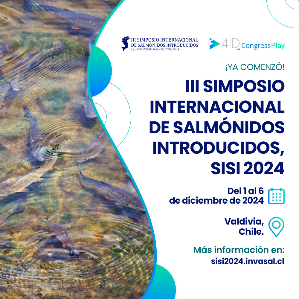 📢 ¡El III Simposio Internacional de Salmónidos Introducidos está en pleno desarrollo!
Este evento se lleva a cabo de manera fluida y organizada en su formato online y presencial gracias a 4ID Congress Play
sisi2024.invasal.cl
#SISI2024 #Salmonidos #4IDSCIENCE <a href="/invasalCL/">INVASAL</a>