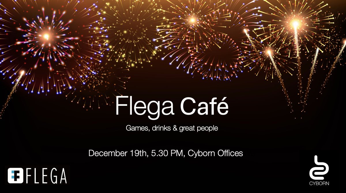 Dear #flemishgamedev peeps: time to catch up! Join the last FLEGA café of the year Dec 19th at <a href="/Cyborn3D/">Cyborn</a> offices. Register here: bit.ly/FlegaCafe (FLEGA members: check your mailbox for your member discount code)