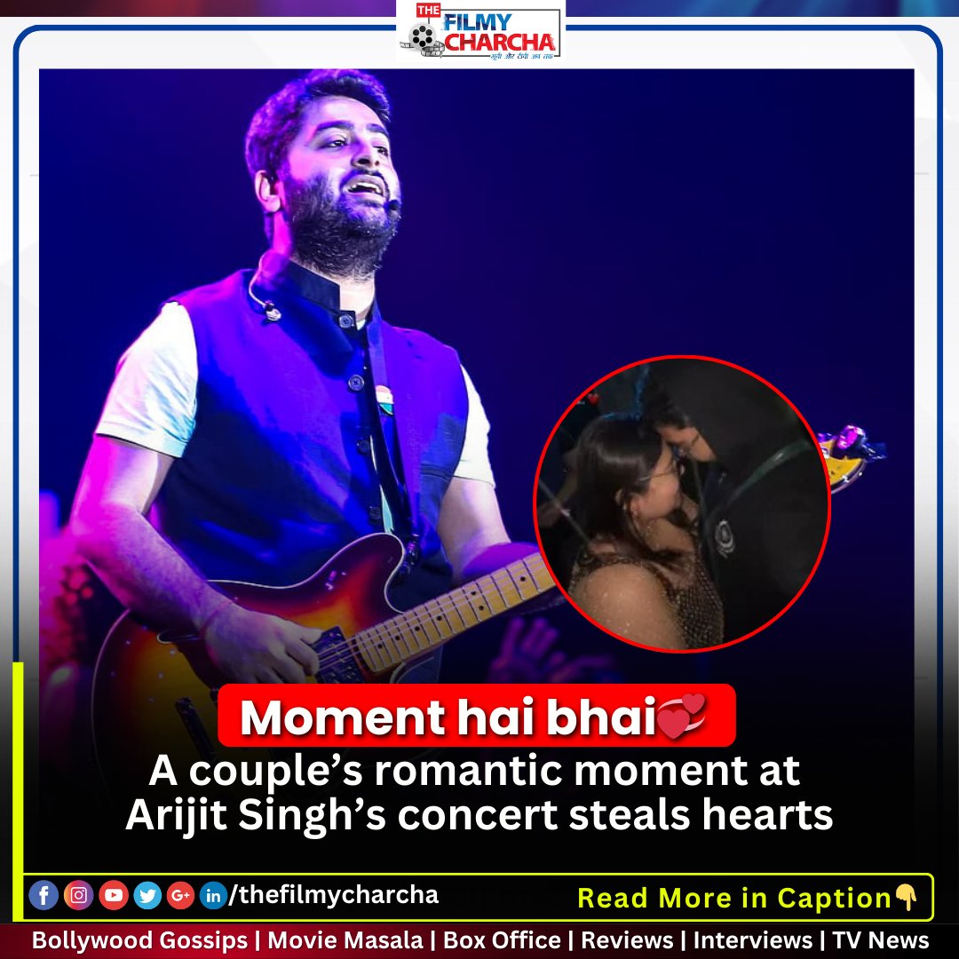 thefilmycharcha's tweet image. That&apos;s so sweet! A romantic moment between a couple at Arijit Singh&apos;s concert has gone viral and stolen hearts.#arjitsingh#bollywood#india#thefilmycharcha