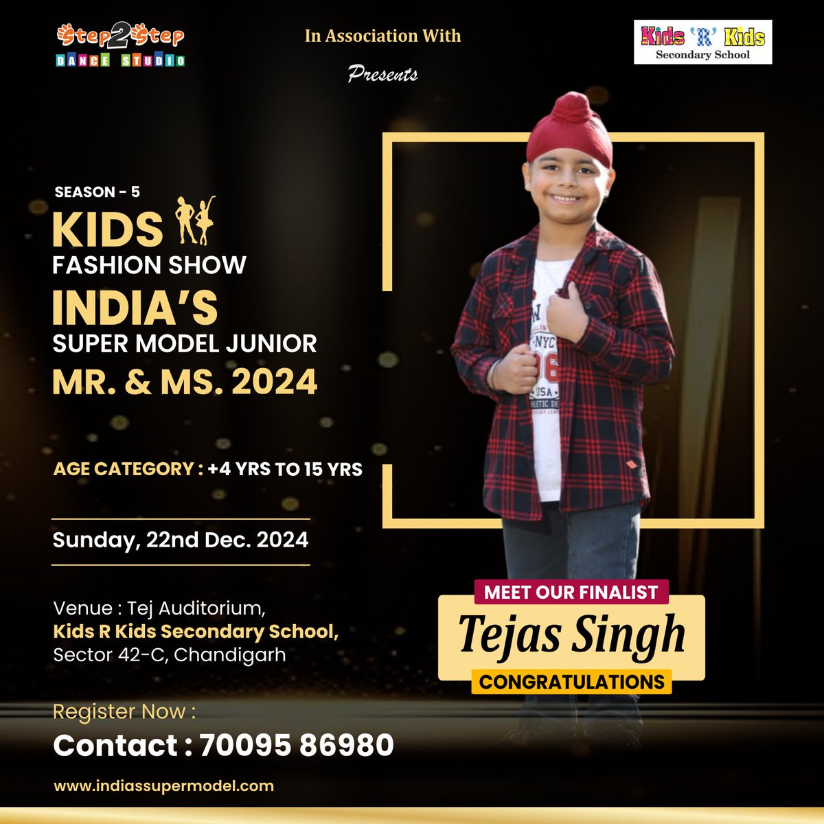 IndiasSuperModl's tweet photo. Meet 'Tejas Singh' shining bright at India’s Super Model Mr. & Ms. | Season 5!
A platform where dreams come alive!
Register Now - 7009586980
#fashion #ISMJ https://t.co/lxUNRzkjnY