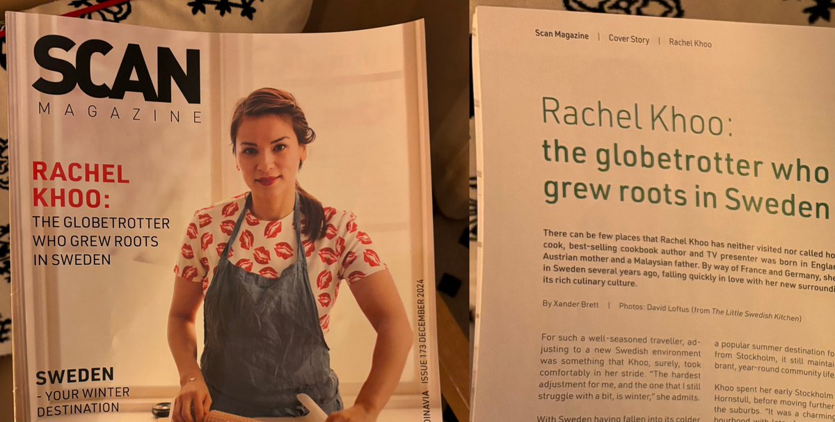 My interview with <a href="/rkhooks/">✩ Rachel Khoo ✩</a> is the cover feature of the latest <a href="/ScanMagazine/">Scan Magazine</a> edition. ❄️