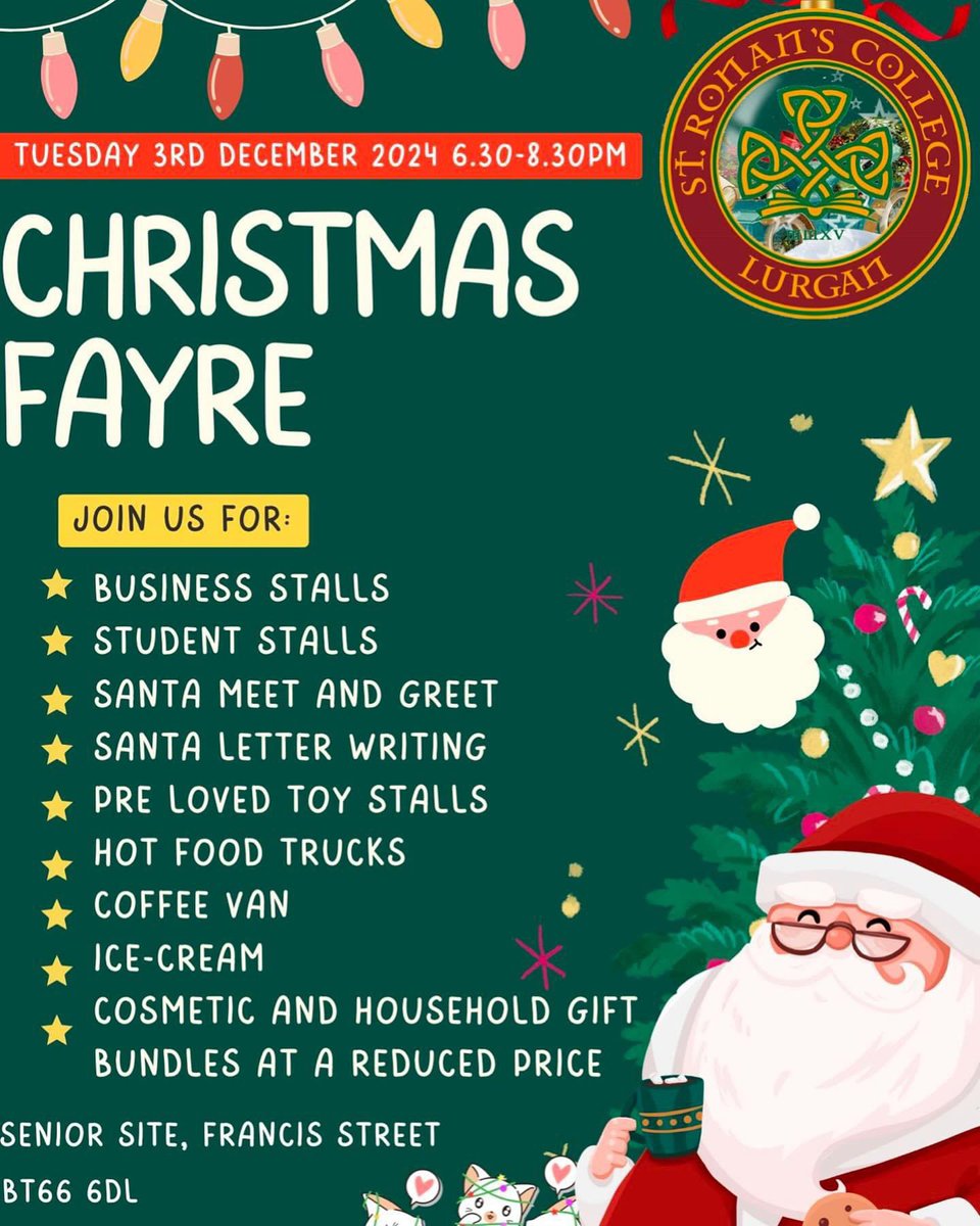 We host our Christmas Fayre this evening. Please call in for some Christmas cheer!