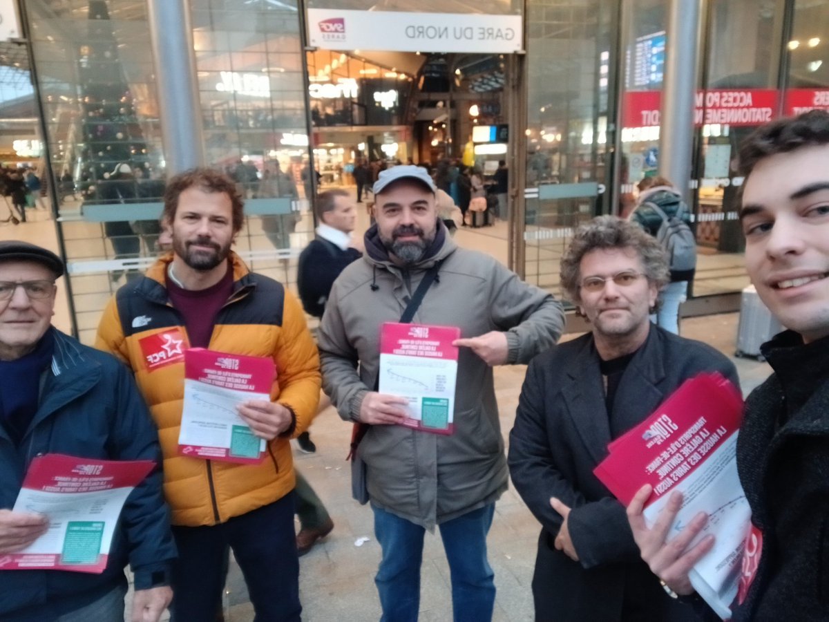 A la Gare du Nord pour l'initiative Stop Galère avec les camarades de la CGT. 

Pour des transports publics de qualité et de proximité, on ne lâche rien ! ✊🏻