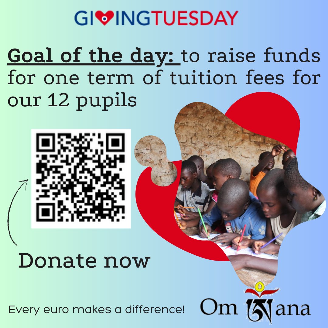 OmWana (@omwana_charity) on Twitter photo #GivingTuesday is here, and every contribution counts!
Today, we have a clear goal: to raise €835 to cover one term of school fees for our 12 Ugandan students.
🫸❤️🫷 Every euro makes a difference. Donate now: helloasso.com/associations/o…
<a href="/GivingTuesdayUg/">#GivingTuesdayUg🇺🇬</a> <a href="/GivingTueAfrica/">GivingTuesdayAfrica</a> #GivingTuesday is here, and every contribution counts!
Today, we have a clear goal: to raise €835 to cover one term of school fees for our 12 Ugandan students.
🫸❤️🫷 Every euro makes a difference. Donate now: helloasso.com/associations/o…
<a href="/GivingTuesdayUg/">#GivingTuesdayUg🇺🇬</a> <a href="/GivingTueAfrica/">GivingTuesdayAfrica</a>