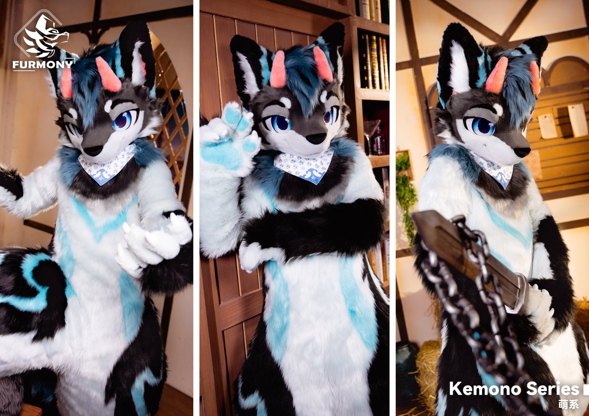 furmony's tweet photo. 「New Commission Finished」  
"The weight of this sword is not just steel—it carries my beliefs and my resolve!"  
Thanks for the trust from @Zevrim_Fen

#furry #fursuit #furmony #鸿萌造物 https://t.co/OLjrarHCHZ