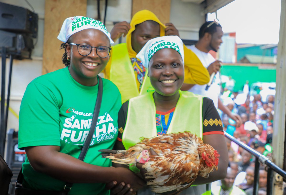 Safaricom caravan is in Nairobi region this week for the #SambazaFurahaNaSafaricom with different gifts to be giving like mbuzi,kuku,credo,simu stay connected with <a href="/SafaricomPLC/">Safaricom PLC</a>