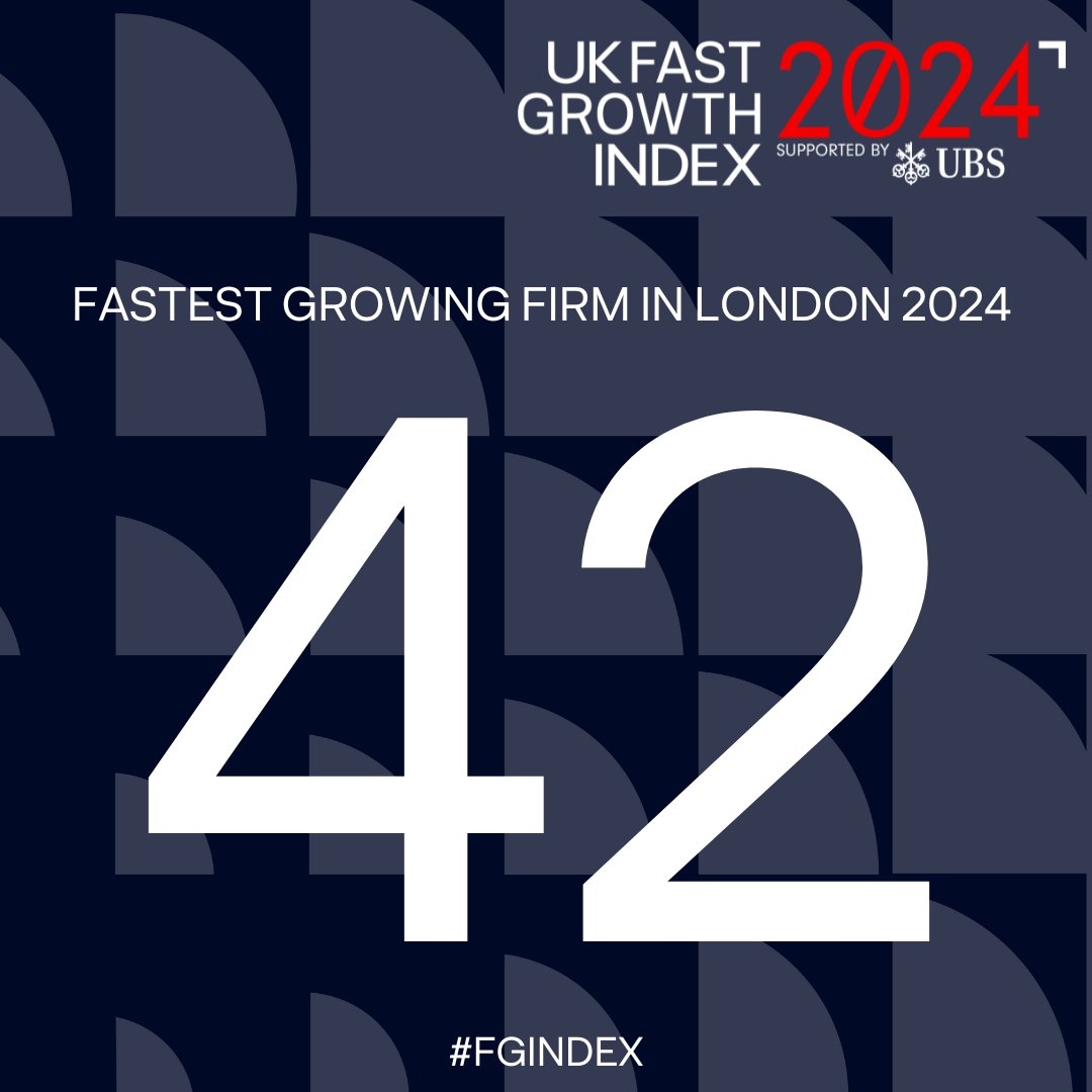 thisisnovos's tweet photo. 🎉 Exciting news! 🎉

We're excited to announce that we've been named the 42nd fastest-growing business in London on the 2024 @fastgrowth_50 Index!

View the full league table below ⤵️

🔗 https://t.co/rt1LABUYsQ

#growth #fgindex https://t.co/UUrw3AutXy
