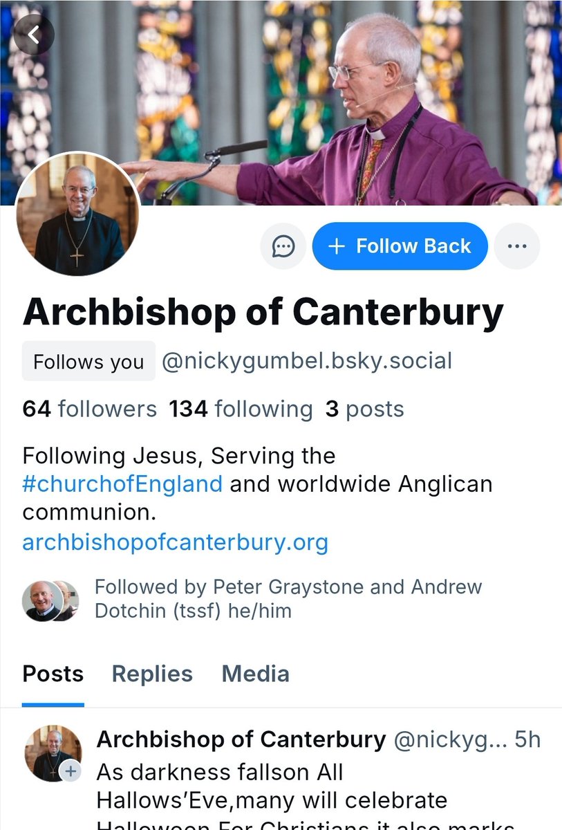 Over on blue sky Nicky Gumbel is apparently now the Archbishop of Canterbury <a href="/MadsDavies/">Madeleine Davies</a> <a href="/churchofengland/">The Church of England</a>