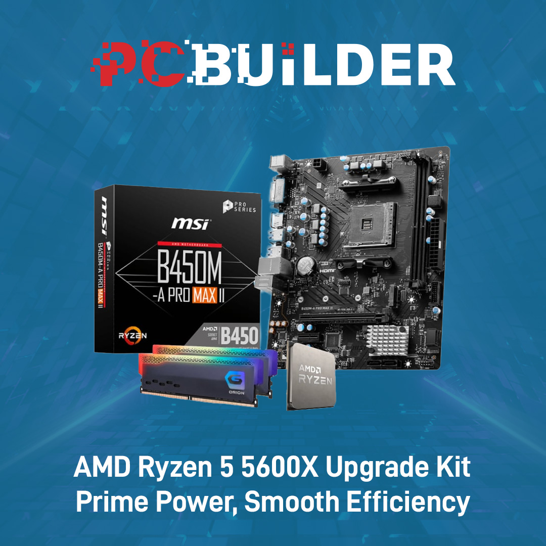 Peak performance starts here. 🚀 The Ryzen 5 5600X Upgrade Kit delivers power for gamers and creators alike. Ready to unleash it? 🔥

Shop: Takealot / Computer Mania

#PrimeUpgrade #PCBuilderZA