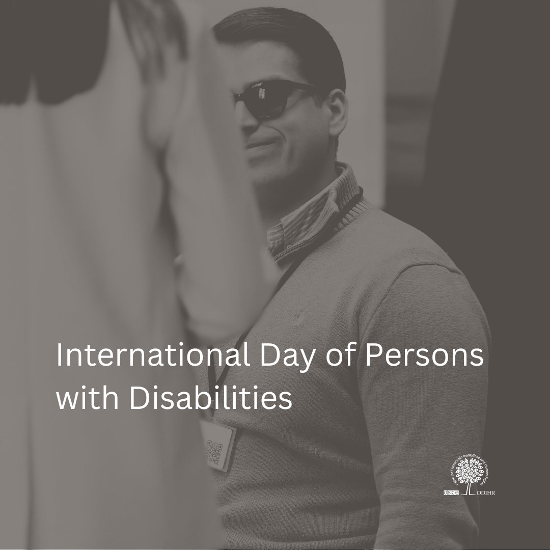 osce_odihr's tweet photo. Today we celebrate the contribution of people with disabilities to our societies.

Genuine inclusion means to listen &amp; empower.

ODIHR is committed to promoting the inclusion of people with disabilities in political &amp; public life across the OSCE region.

#IDPD2024 #DisabilityDay https://t.co/mJWg4eH3sG