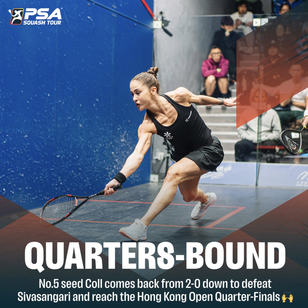 Another EPIC comeback from <a href="/NeleGilis/">Nele Gilis</a>! 😱

Result: Milwaukee Hong Kong Squash Open 2024 Women's RD2

[5] 🇧🇪 <a href="/NeleGilis/">Nele Gilis</a> beats Sivasangari Subramaniam 🇲🇾
3-2: 6-11, 8-11, 11-6, 11-5, 11-7 (71m)

Report: tinyurl.com/544jc76n

#HKSquashOpen