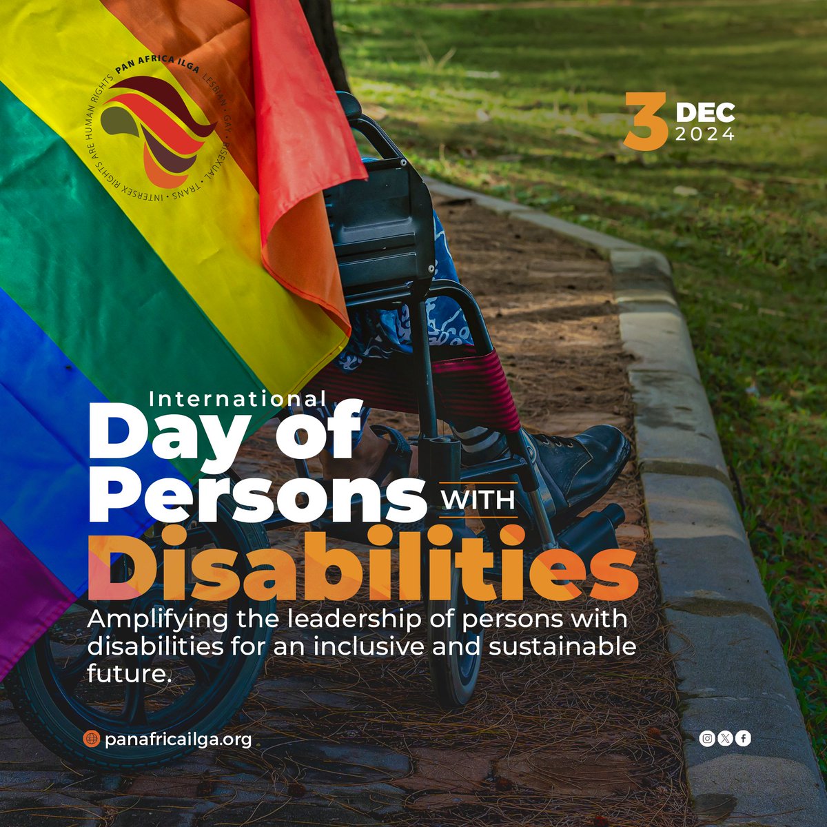 LGBTIQ+ persons with disabilities face multiple layers of discrimination and are often excluded from leadership and decision-making spaces. This #IDPD2024, under the theme "Amplifying the leadership of persons with disabilities for an inclusive and sustainable future," serves as