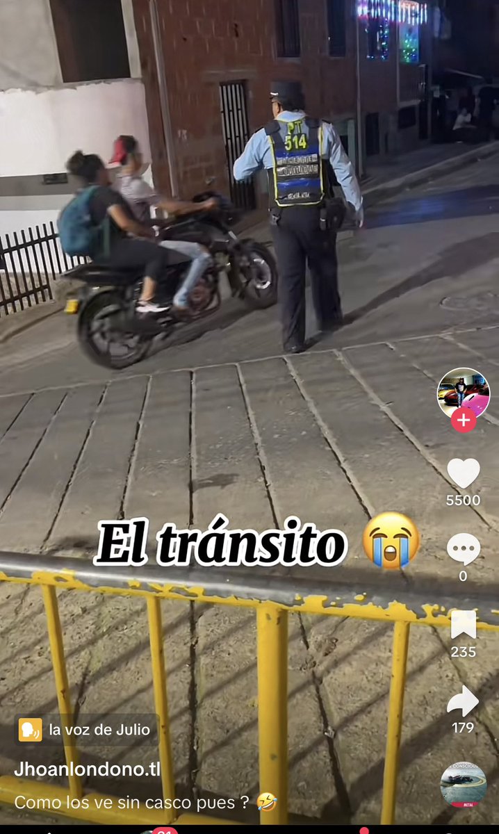 pipeagudelo20's tweet photo. @sttmed ¿que acciones van a tomar frente a cierto “influencer” suplantando a la autoridad de tránsito en la ciudad? Eso no va a terminar nada bien. Los videos los ven en Tik Tok. https://t.co/AiZLBQhlnL