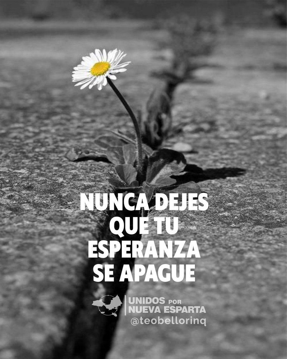 TeoBellorin's tweet photo. No pierdas tu esperanza, mucho menos dejes que muera, aférrate a ella como el náufrago se aferra a la tabla de salvación #Eperanza #NuevaEspartaNosUNE https://t.co/kwZRtTwR3R