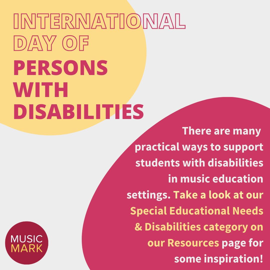 This year's #InternationalDayOfPersonsWithDisabilities theme is "Amplifying the leadership of persons with disabilities for an inclusive and sustainable future" 📣

Check out our webinar recordings, accessible instrument libraries and more!

🔗Take a look: buff.ly/3ZAUzws