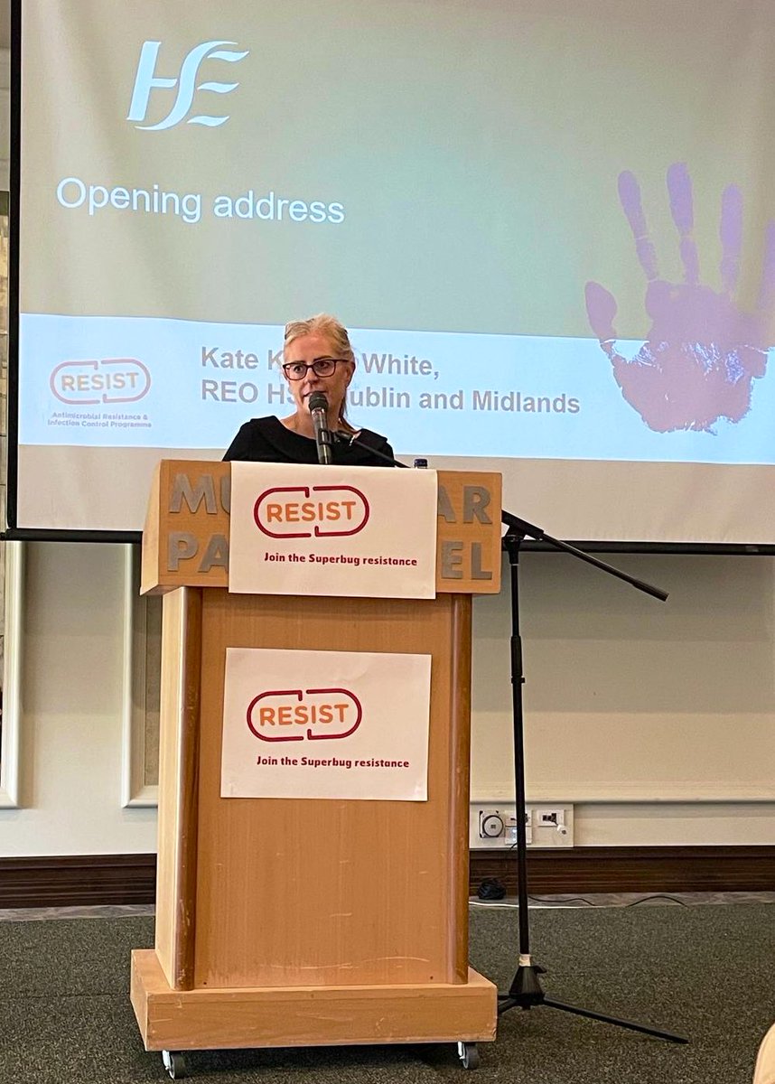 Barbara Slevin (@babsslevin) on Twitter photo The opening address by Kate Killeen White REO acknowledging her pride in all staff working <a href="/HSEDubMidlands/">HSE Dublin and Midlands</a> & how more than ever best practice & IPC is integrated into all areas in the region-beyond the confines of healthcare buildings #AMRIC <a href="/eimeartb/">Eimear Brannigan 🇪🇺🇮🇪🇬🇧</a>
#keepantibioticsworking The opening address by Kate Killeen White REO acknowledging her pride in all staff working <a href="/HSEDubMidlands/">HSE Dublin and Midlands</a> & how more than ever best practice & IPC is integrated into all areas in the region-beyond the confines of healthcare buildings #AMRIC <a href="/eimeartb/">Eimear Brannigan 🇪🇺🇮🇪🇬🇧</a>
#keepantibioticsworking