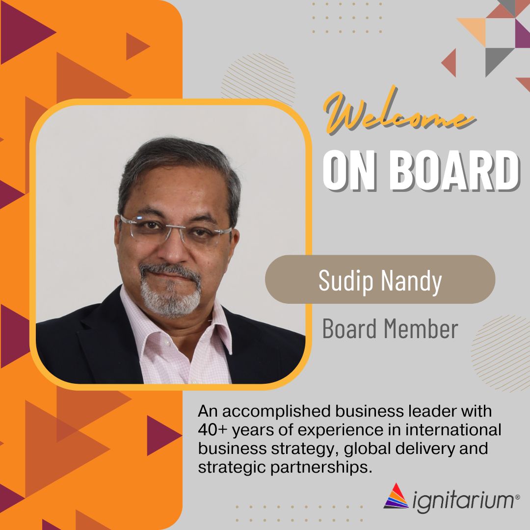 ignitarium's tweet image. Ignitarium is excited to announce a significant addition to its Board of Directors. 
Sudip Nandy, an acclaimed business leader with over 40 years of experience in international business strategy, global delivery, and strategic partnerships.
#TechLeadership #ignitarium #sparkon