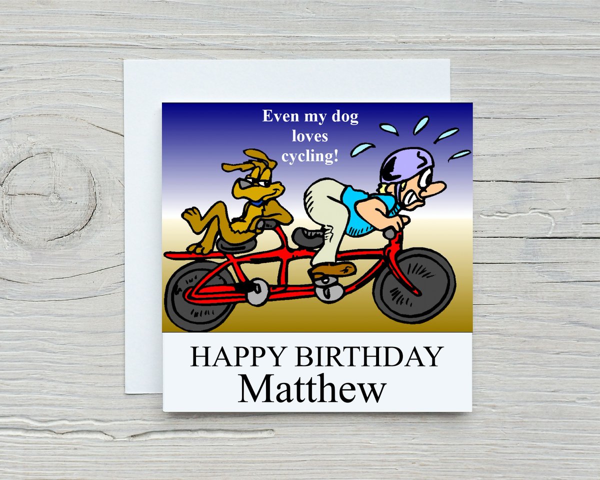 hummingbird_41's tweet image. Cyclist &amp;amp; lazy dog personalised men's birthday card.
folksy.com/items/8428048-…
#personalisedcards #birhdaycard #cycling #cyclist #menscards #dog #funnycard