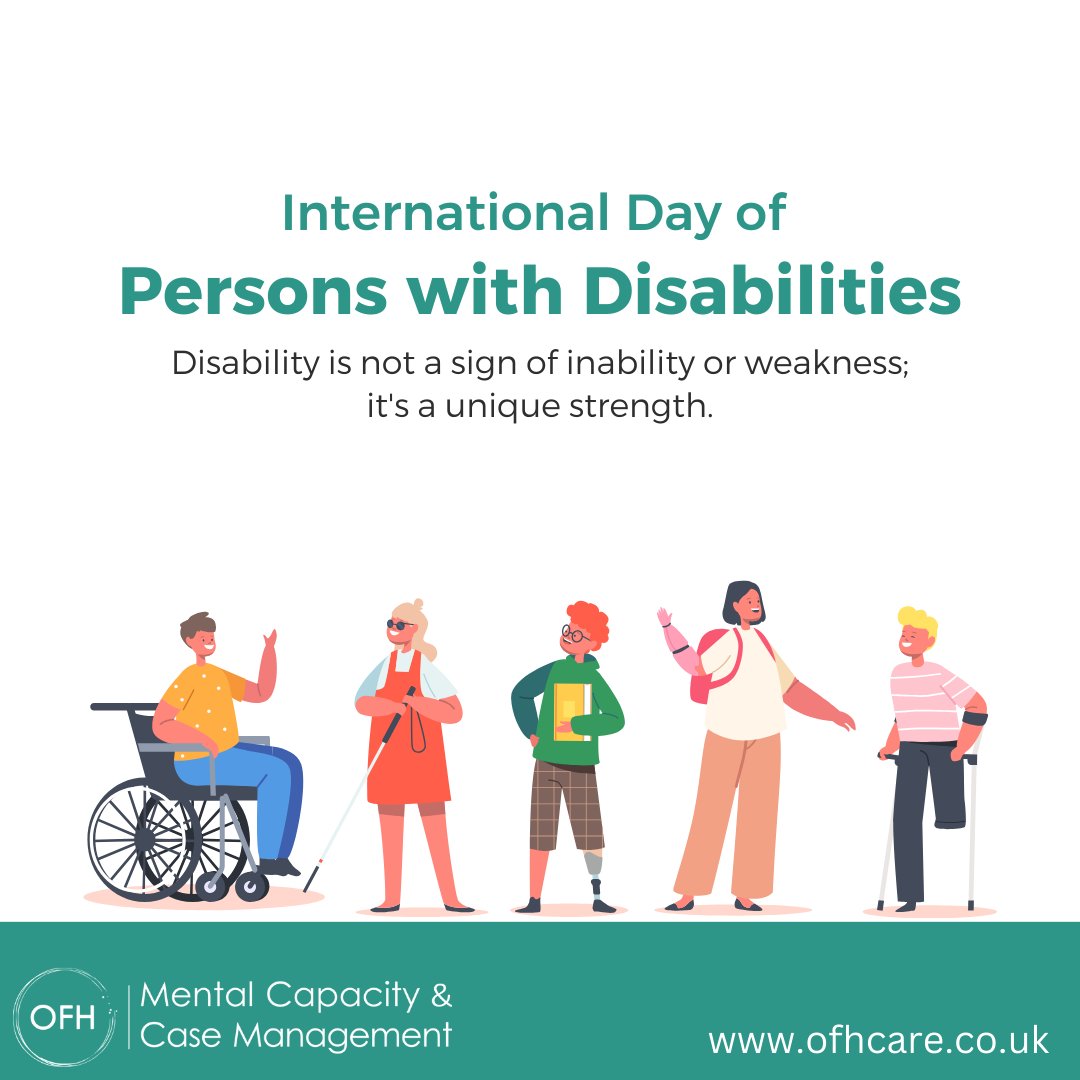 ofhcare's tweet image. Let’s break barriers and build a more inclusive, accessible, and equitable world for everyone. 🌍💙
#OFHCare #IDPD2024 #TogetherForInclusion #InternationalDayOfPersonsWithDisabilities #DiversityAndInclusion #BreakingBarriers #InclusionMatters #IDPD #AbilityBeyondDisability