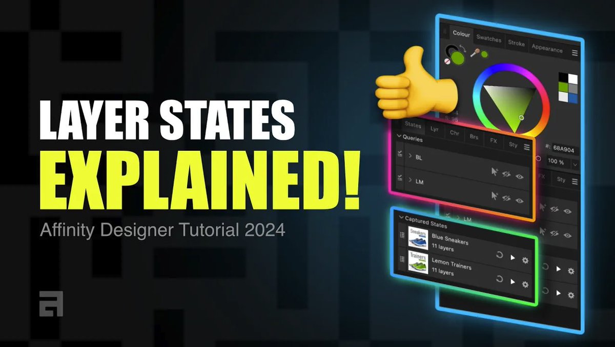 "Layer states" - One feature in @affinitybyserif 2.4 that is not getting the credit it deserves. 

- Show/hide queries based on layer tagging or visibility.
- Capture current layer visibility states.
- Dedicated States Panel for states mgt.
youtu.be/LO6HXkHoy9Q