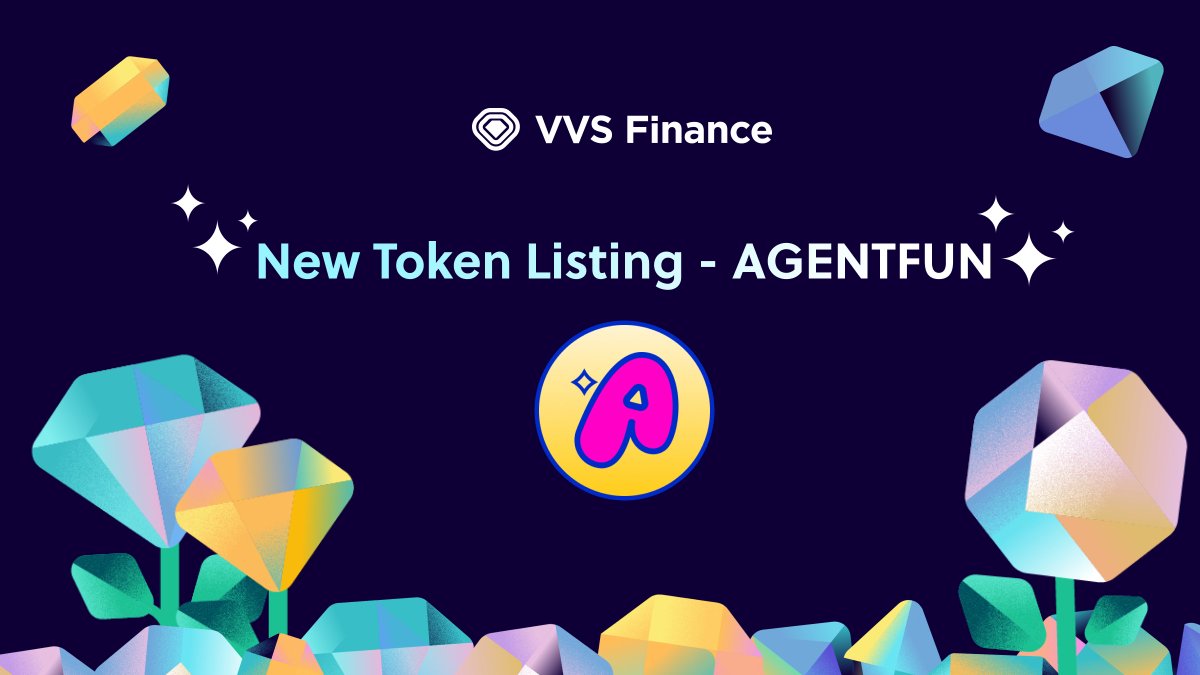 VVS_finance's tweet image. Happy Tuesday, #VVS community! Let's welcome our newest member to the #Cronos ecosystem with the whitelisting of $AGENTFUN by @agentfunai 🍾

Trade $AGENTFUN now on #VVSFinance:
vvs.finance/swap