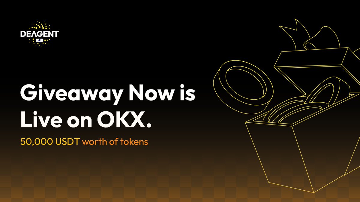 We’re launching the DeAgentAI × OKX <a href="/wallet/">OKX Wallet</a> Cryptoverse Giveaway.

50,000 USDT worth of DA token #incentives for #community.

Easy to attend: okx.com/web3/giveaway

🪙🪙🪙