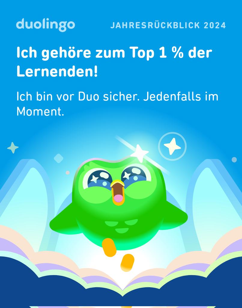 Bist du dieses Jahr vor Duo sicher? #Duolingo365