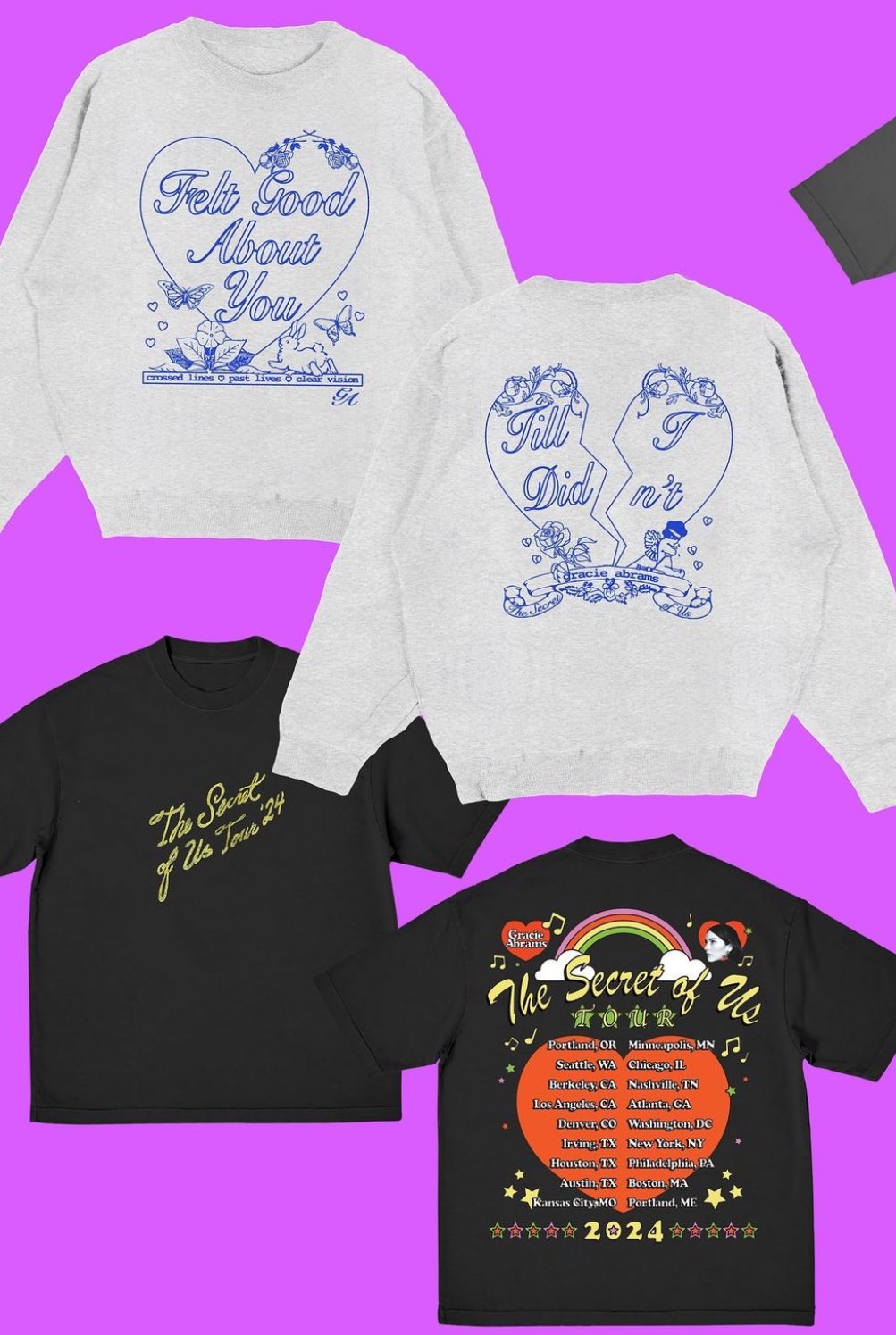 新品 M Gracie Abrams グレイシー・エイブラムス Tシャツ 新品 M Gracie Abrams グレイシー・エイブラムス Tシャツ Gracie