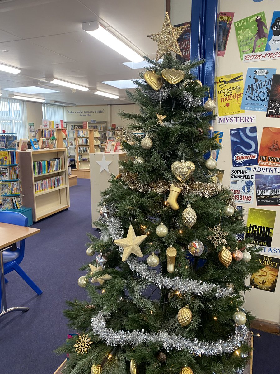 Christmas is in the library 📚