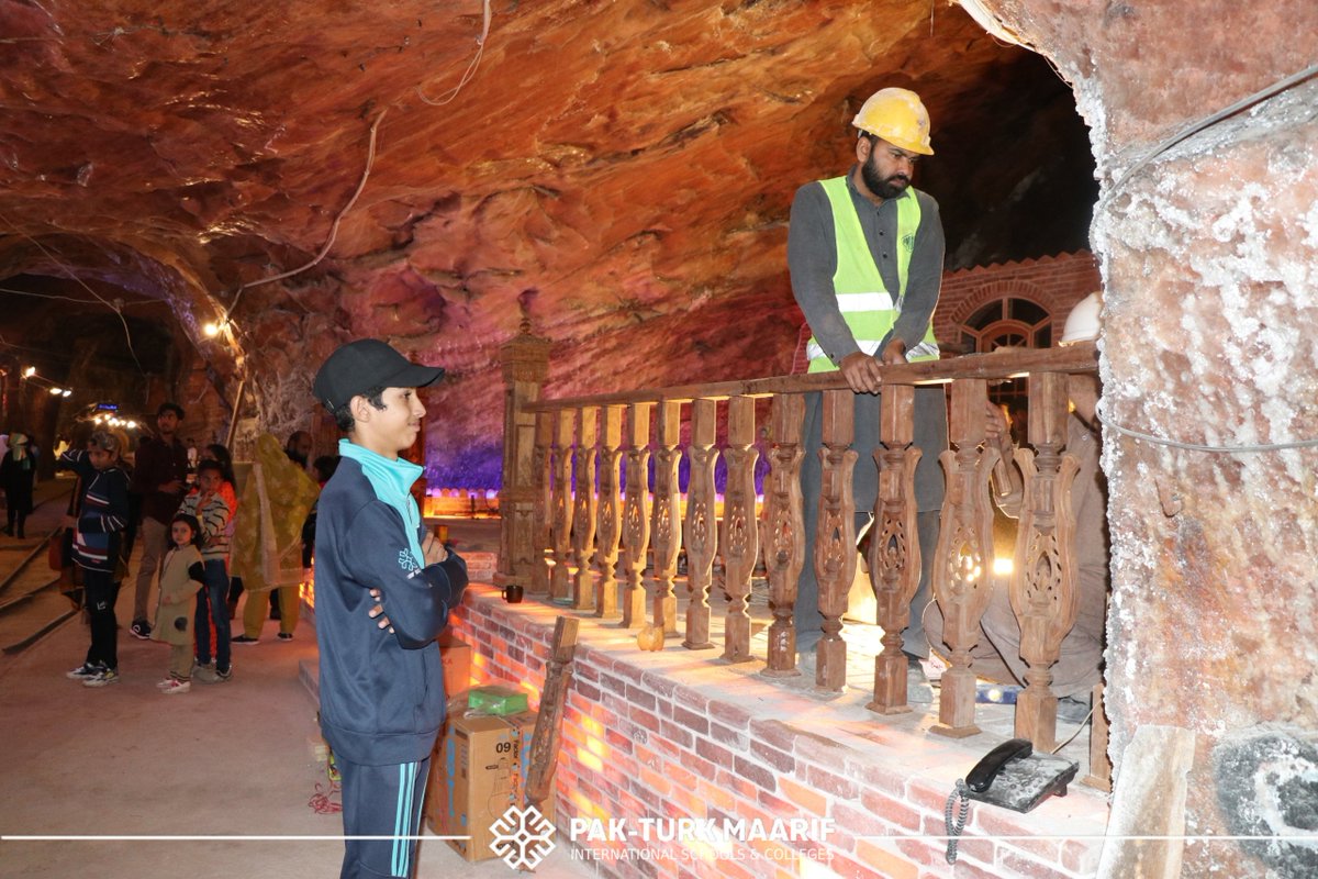 PakTurkMaarif's tweet photo. Pak-Turk Maarif International students explored the Khewra Salt Mines, discovering breathtaking formations and the wonders of salt mining! An unforgettable blend of learning and adventure. 🇵🇰🇹🇷
#LearningAdventure #KhewraSaltMine #PakTurkMaarif https://t.co/jRKX1VGhUo