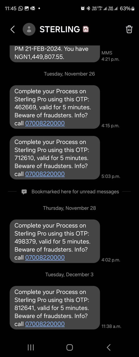Rahmannovic's tweet photo. @Sterling_Bankng 

For a bank that claims to be Africa's most AGILE company

I escalated that an account with your bank was created using my phone number erroneously since Feb 19 2024.

I am still getting alerts and OTP till date. https://t.co/XuVV7PSHBX