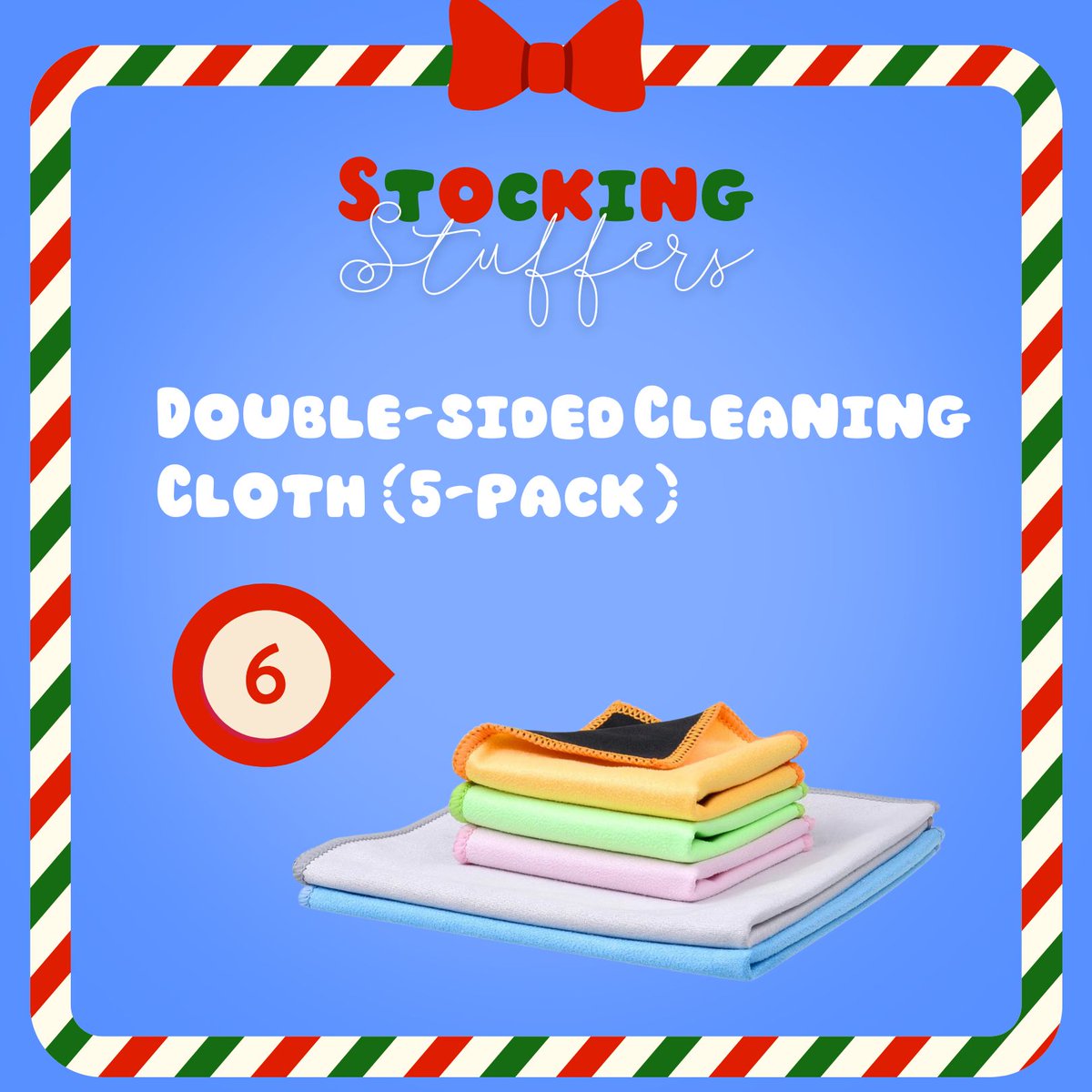 🎄 Always a reliable stocking stuffer to give your loved ones! Because, who does not need a microfiber cleaning cloth, right?

Get it at buff.ly/3vi9Ea9