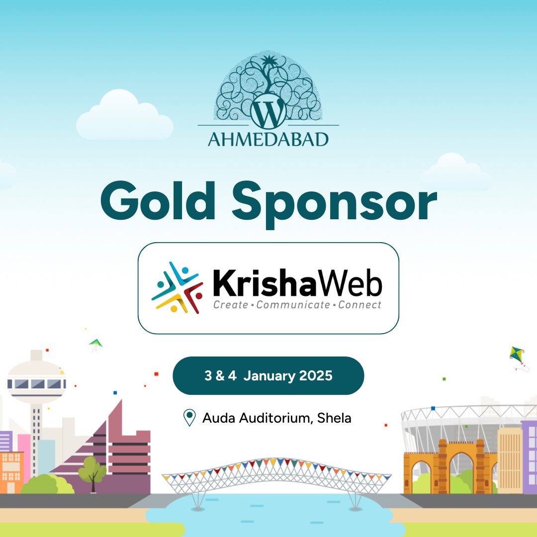 WordCamp Ahmedabad tweet media