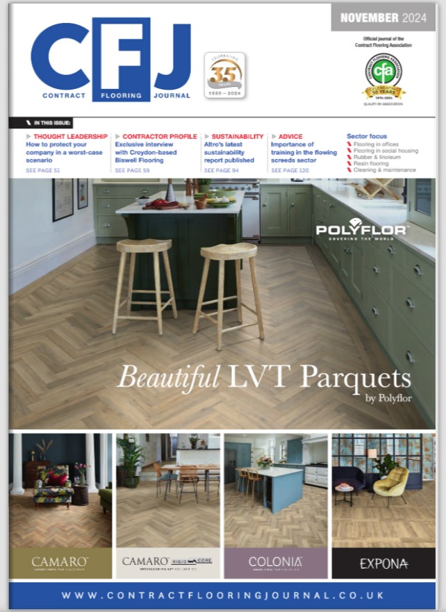 Check out November's issue of CFJ if you haven't already. Covering industry news, advice content and an exclusive interview with Biswell Flooring. See below 👇
cfjnews.uk/issues/novembe…
#flooring #floor #CFJ #contractflooringjournal #contractflooring