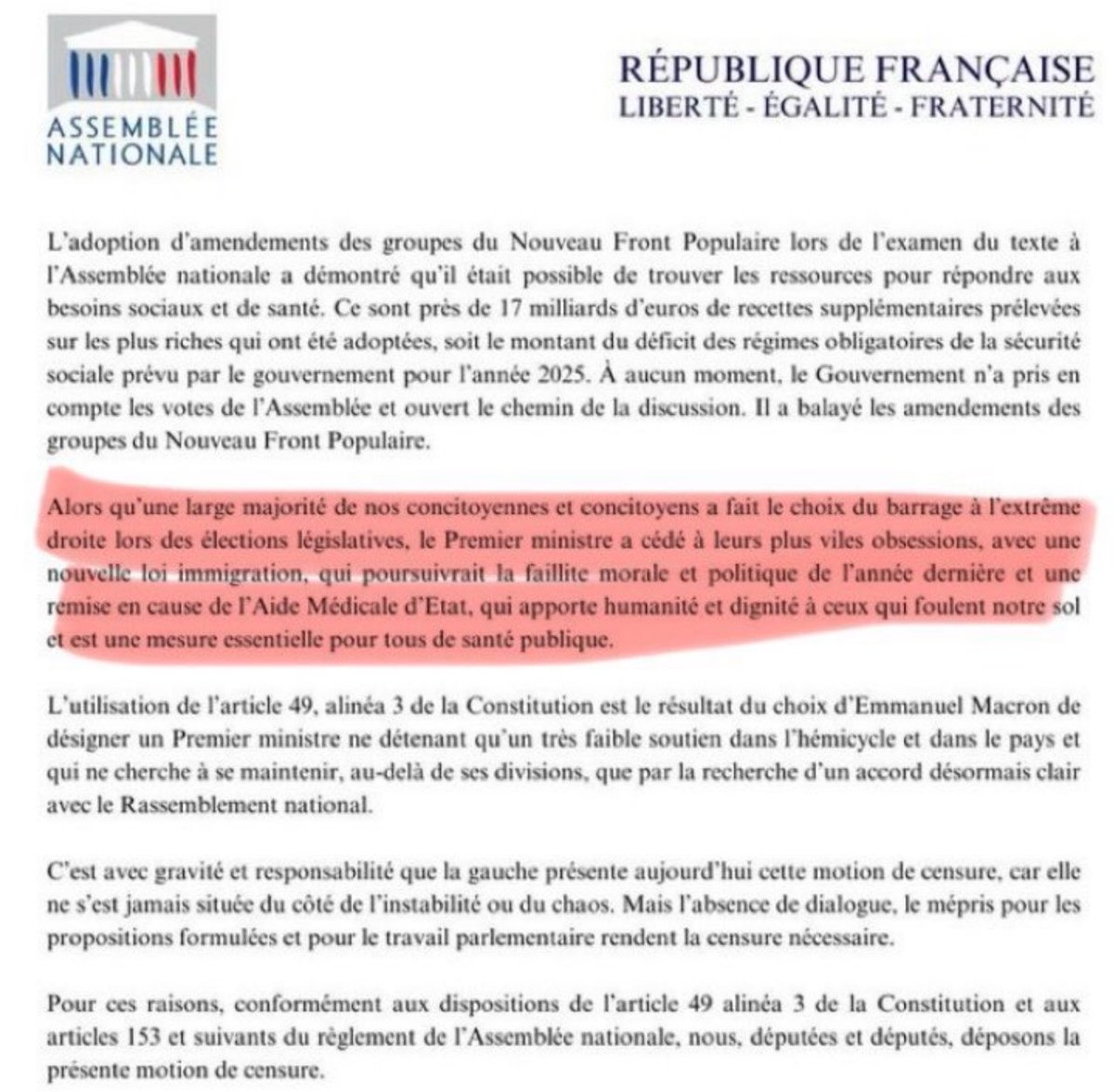 Le y a qu’à il faut de la politique <a href="/eciotti/">Eric Ciotti</a> s’apprête à voter cette motion de censure en compagnie de son sancho panza <a href="/BernardChaix/">Bernard CHAIX</a> Niçois souvenez-vous le moment venu