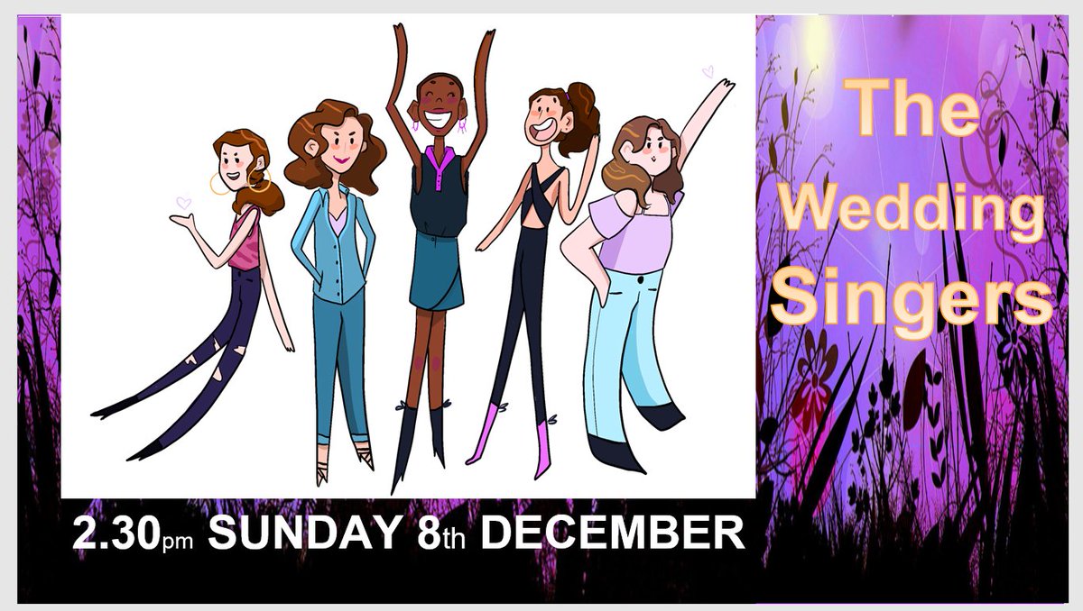 Convivial Rabbit (@dorchmicropub) on Twitter photo Enjoy a mellow acapella afternoon with angels voices -
The Wedding Singers at 2.30pm Sunday 8th December. Enjoy a mellow acapella afternoon with angels voices -
The Wedding Singers at 2.30pm Sunday 8th December.