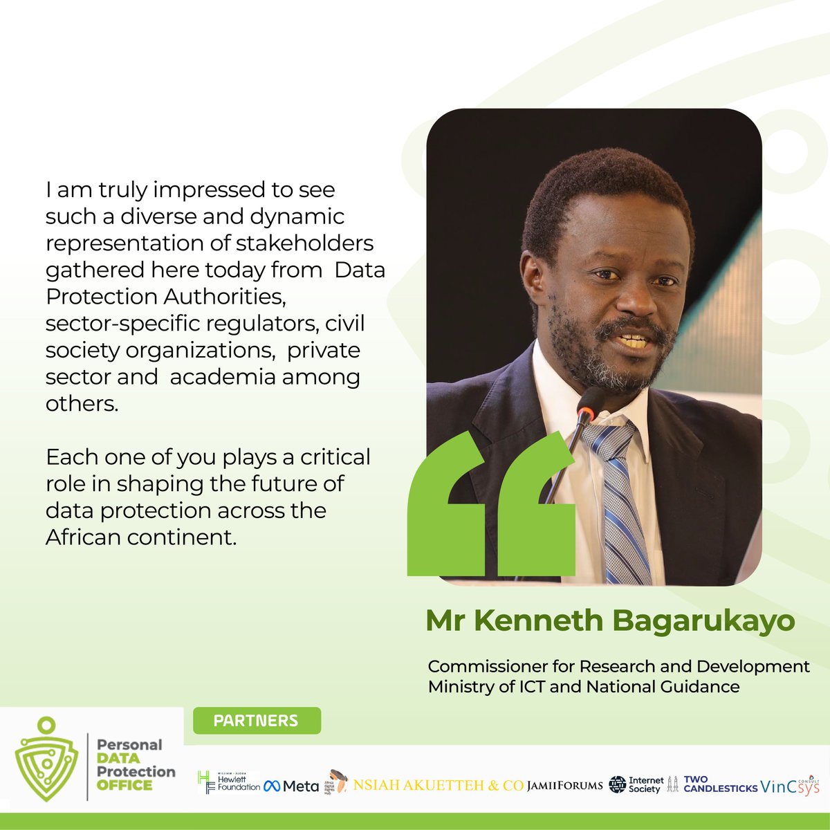 genoeric1's tweet image. Each one of you plays a critical role in shaping the future of data protection across the African continent.-@Bagarukayo
#DataPrivacyUG | #DPAS2024 |
@NITAUganda1 |@hub_adr @pdpoUG @Meta @Hewlett_Found