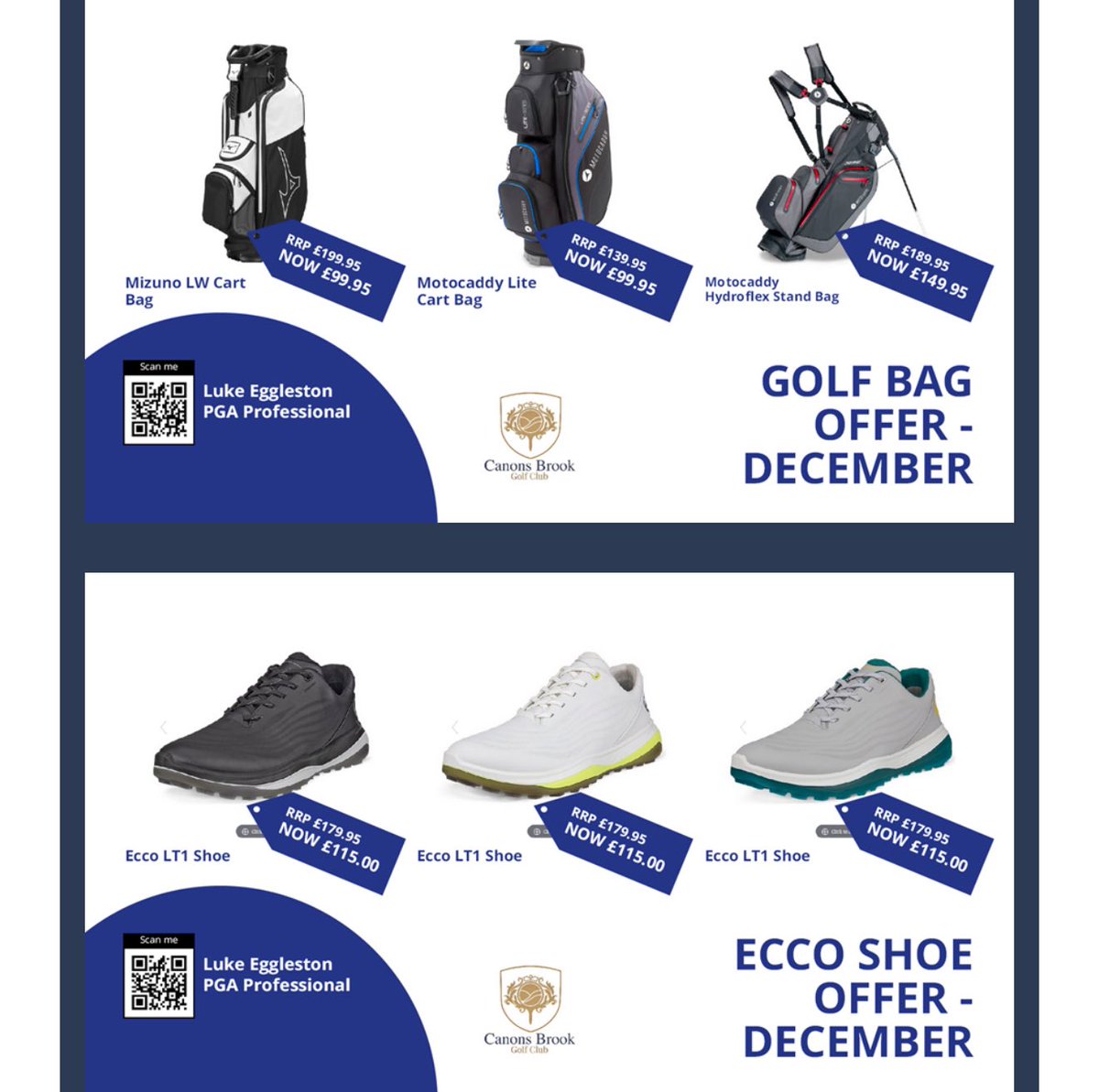 Get your Christmas goodies before stock sells in our December Deals and in to time for the 25th for your loved ones. 

Many deals on offer at <a href="/CustomGolfEssex/">LEAP Golf Studio & Shop</a> at <a href="/CanonsBrookGolf/">Canons Brook GC</a> 

01279418357

#xmas #christmas #christmasgifts #lovedones #presents
