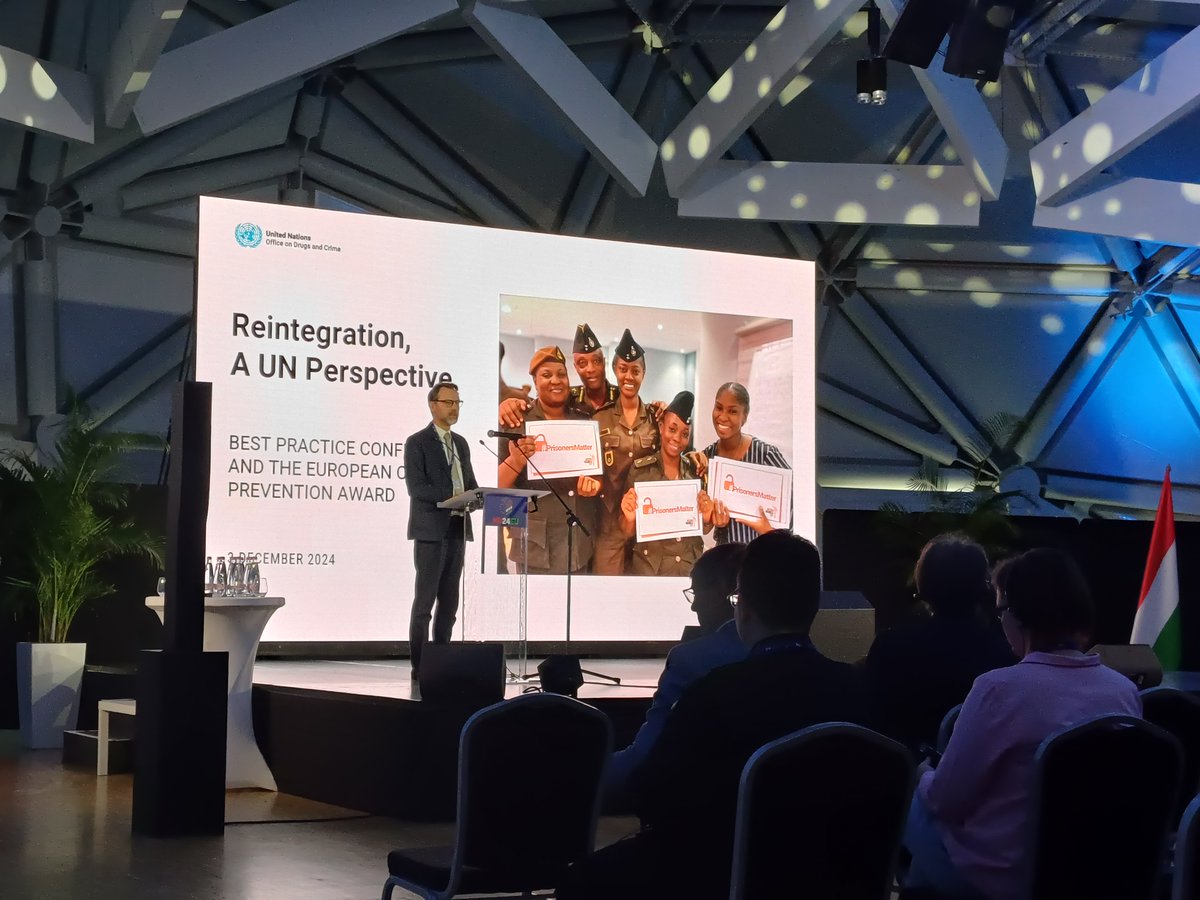 Happening Now!
The Best Practice Conference and European Crime Prevention Award are live in Budapest - with a lineup of speakers sharing insights on what makes reintegration effective! Learn more about the #ECPA2024: 🔗eucpn.org/service/bpc-ec…

#CrimePrevention #EU @HU24EU <a href="/UNODC/">UN Office on Drugs & Crime</a>