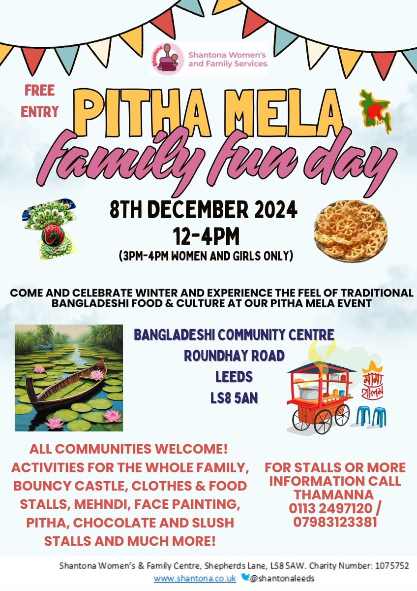 Join <a href="/ShantonaLeeds/">Shantona Leeds</a> for their family fun day on the 8th December! 💖