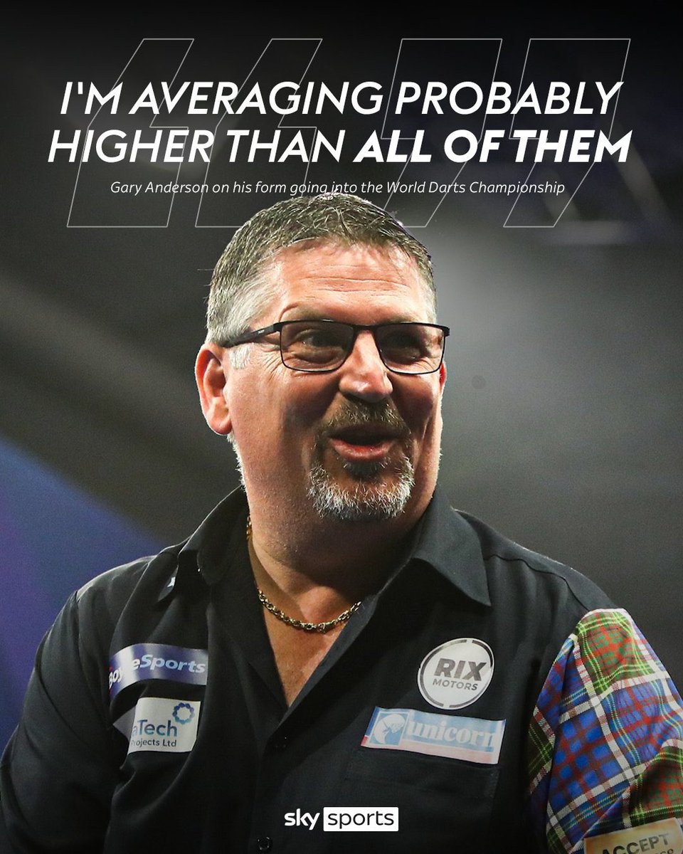 I don’t think there’s a single darts fan that would be against Gary Anderson winning his 3rd World title next month

Would absolutely love to see it happen