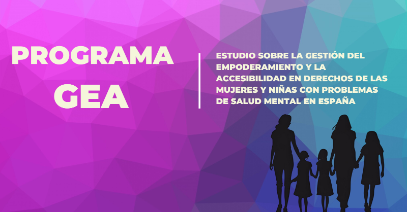 consaludmental's tweet photo. 🙋🏽♀️🙋🏿♀️ El #programaGEA nació de una necesidad, por parte de #SaludMentalEspaña, de conocer realmente la situación de los #derechos de las mujeres con un problema de #SaludMental y/o una #discapacidad psicosocial, y niñas y adolescentes con estos problemas de #salud ⬇️