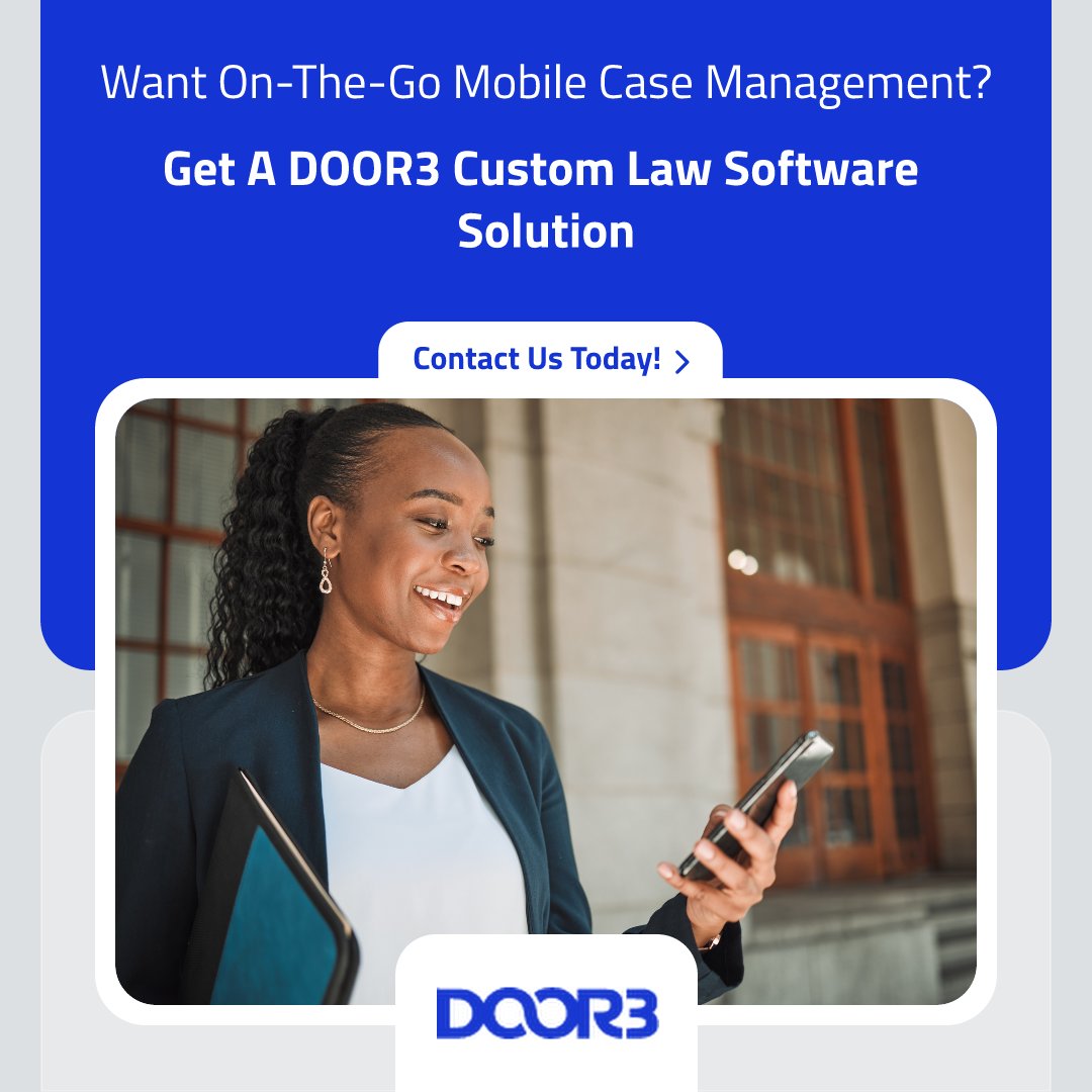 DOOR3's tweet image. 📱 Stay productive on the go with mobile access to case files, billing, and more. #MobileLegalTech #LegalSoftware hubs.ly/Q02YJbNd0