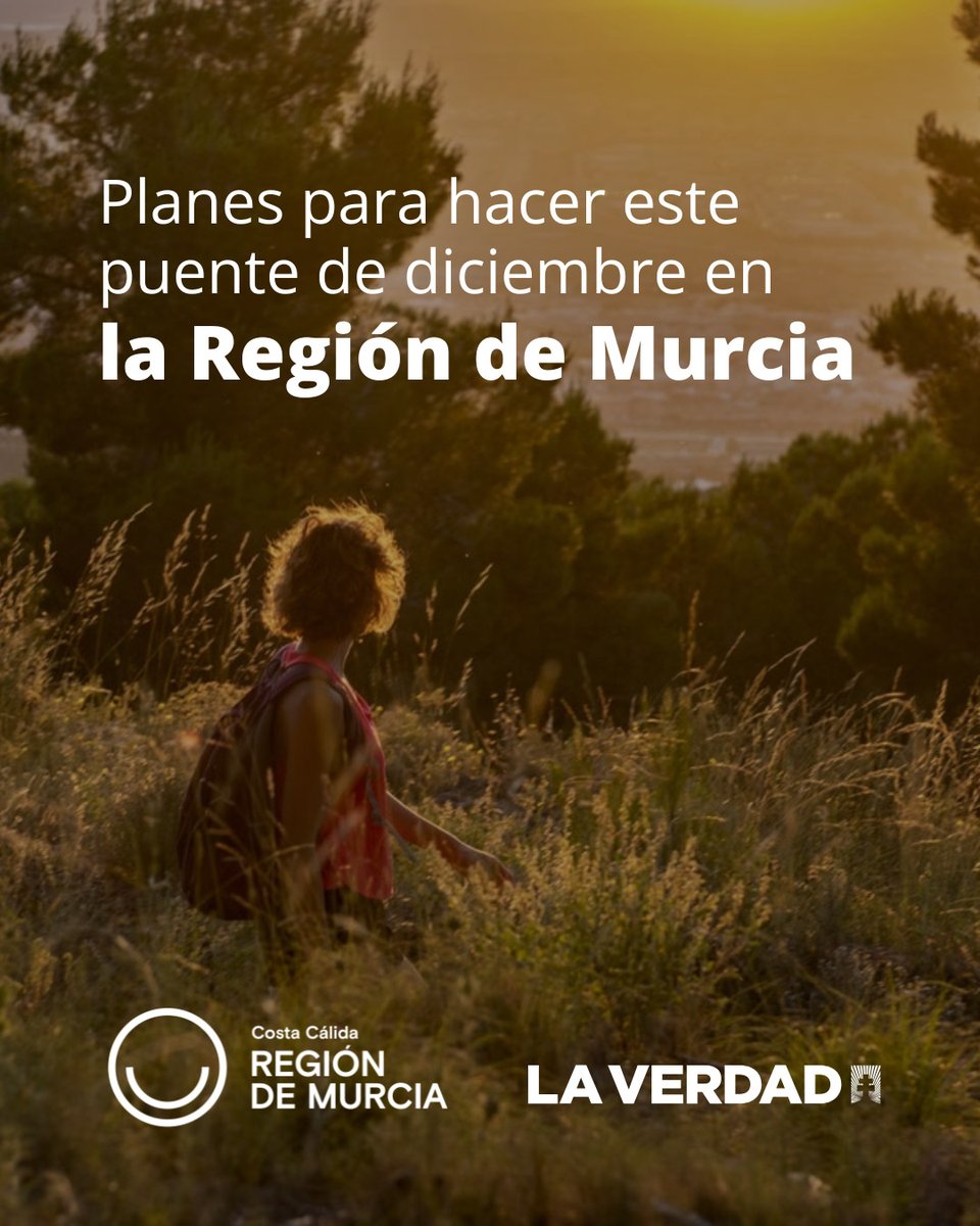 El #PuenteDeDiciembre es la ocasión perfecta para redescubrir la #RegiónDeMurcia y vivirla desde nuevas perspectivas. Naturaleza, cultura y momentos inolvidables ✨🏖️🌿

Lee aquí el artículo de <a href="/laverdad_es/">laverdad_es</a> lc.cx/LBD7XH

#TurismoRegiónDeMurcia #CostaCálidateHaceFeliz