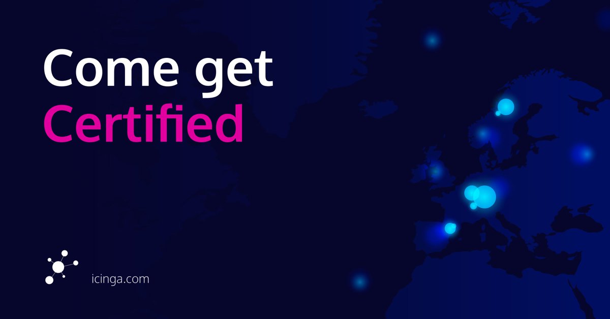 Get Icinga Certified!
Our certification covers everything from the Icinga Fundamentals Training and is valid for 4 years—enough time to showcase your expertise to the world.
👉 Learn more: icinga.com/certification
Show what you know and get certified today!
