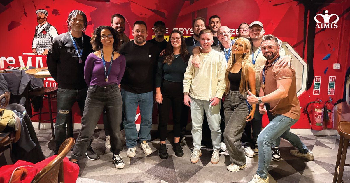 Ain't no night like an AIMIS night 😎

Last week we took on the Crystal Maze experience in London - it definitely looked easier on the telly! Although a few of us took home the crystals, there was a clear winning team in the end...

#winnerwinner #thefirstsix #theotherlot