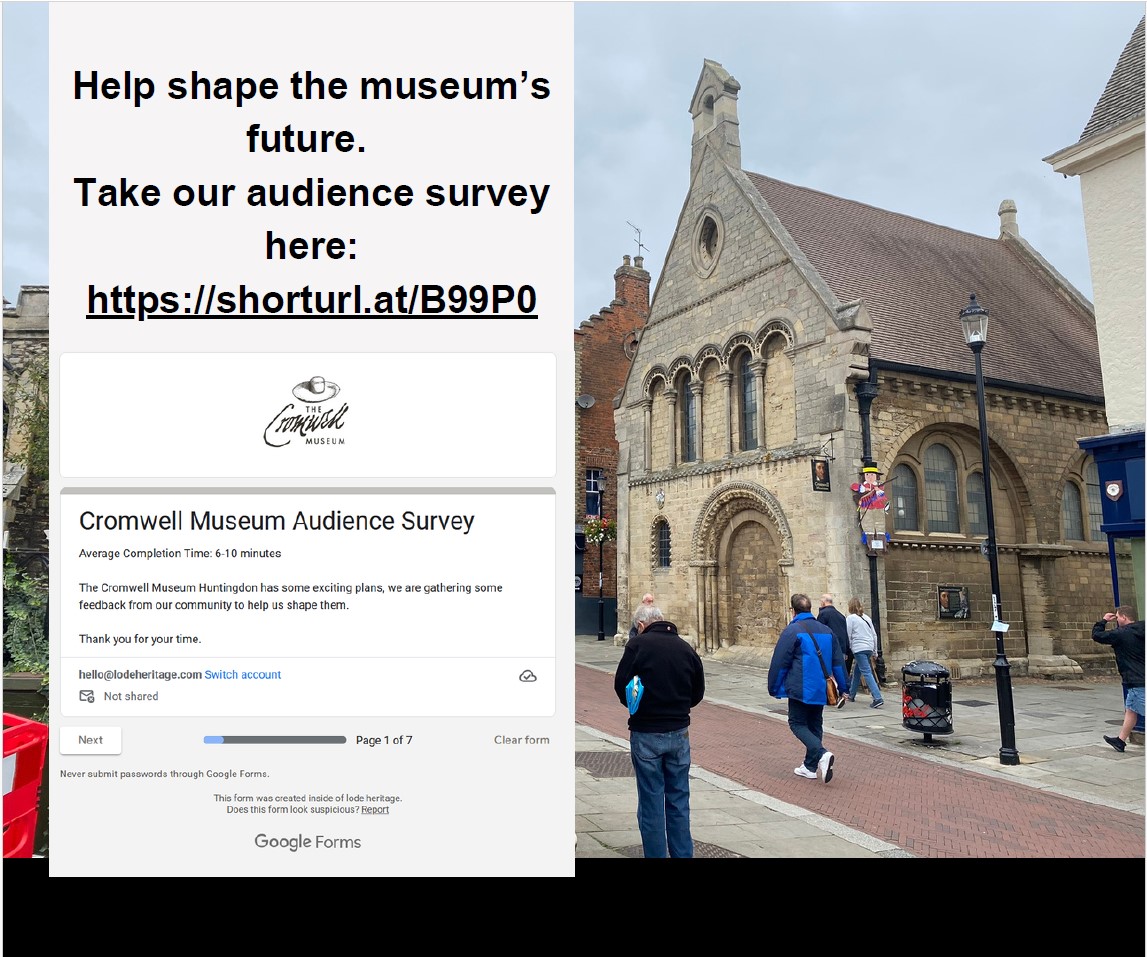 MuseumCromwell's tweet image. We want to hear your thoughts! We are gathering some feedback from our community to help us shape our future plans. You can access the short survey here: shorturl.at/B99P0